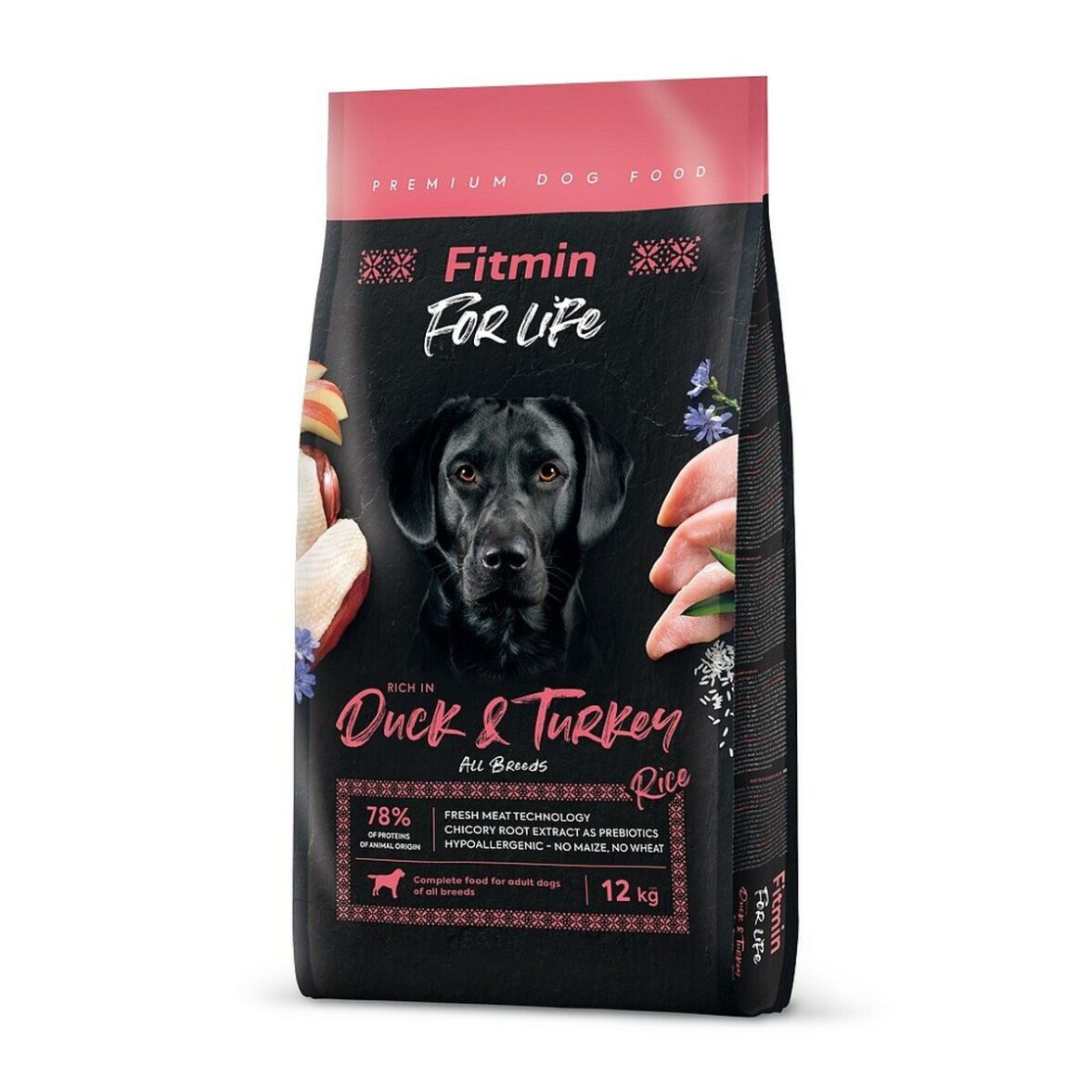 Pienso Fitmin For Life Adulto Pavo Pato 12 kg