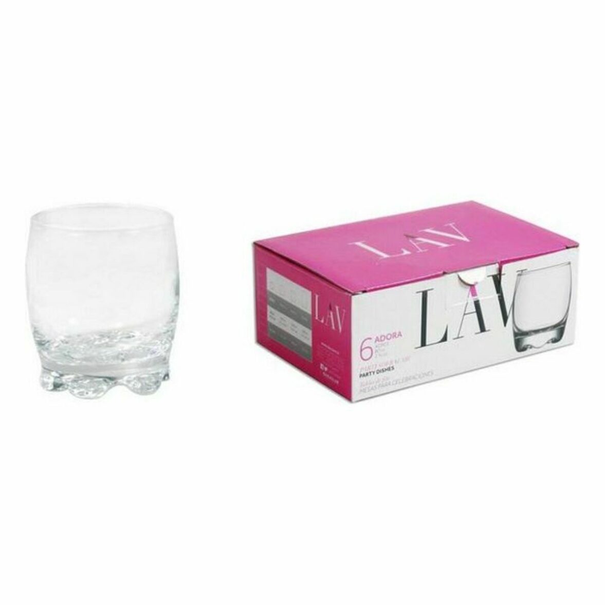 Set de Vasos de Chupito LAV 596155 (12 Unidades) (80 ml) - Imagen 4