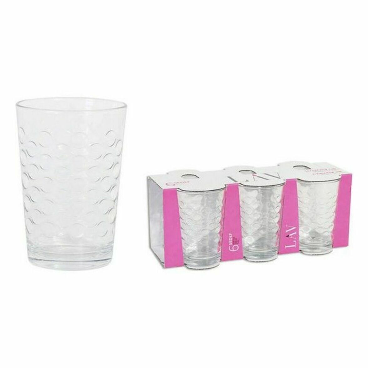 Set de Vasos LAV sdf216 6 Piezas (8 Unidades) (205 ml) - Imagen 4