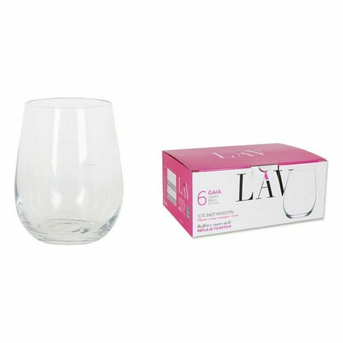 Set de Vasos LAV 77821 6 Piezas (8 Unidades) (360 ml) - Imagen 3