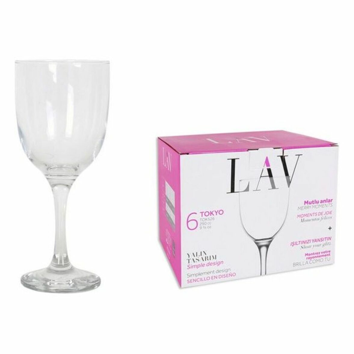 Set de Copas LAV Tokyo (6 uds) (290 ml)