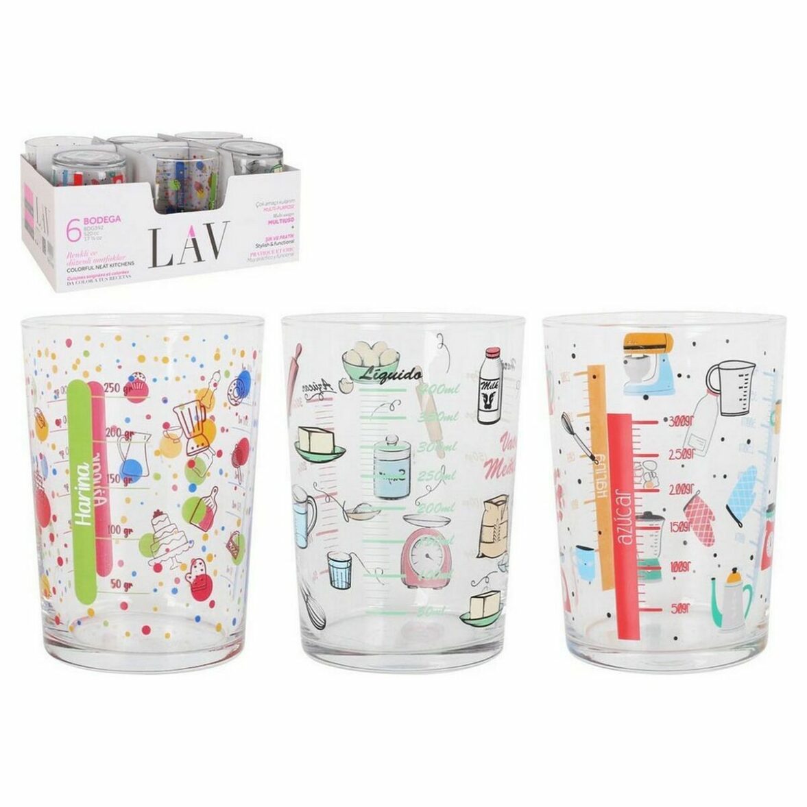 Vaso medidor LAV Cristal 515 ml (24 Unidades) - Imagen 3