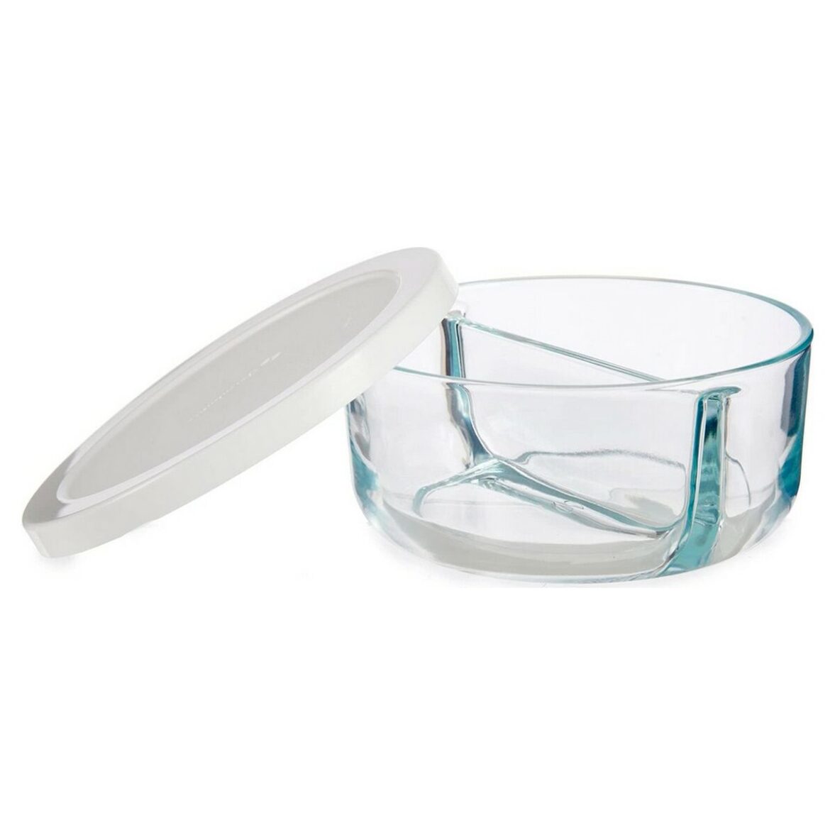 Fiambrera Pasabahce 530683-1113225 Blanco Transparente Vidrio 2 Compartimentos - Imagen 3