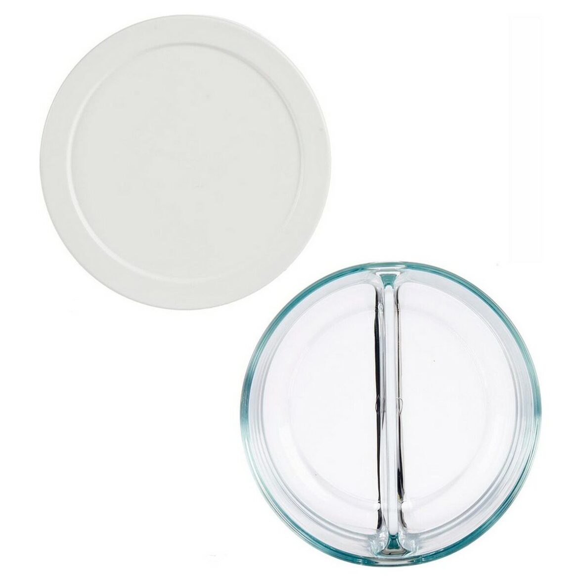 Fiambrera Pasabahce 530683-1113225 Blanco Transparente Vidrio 2 Compartimentos - Imagen 4