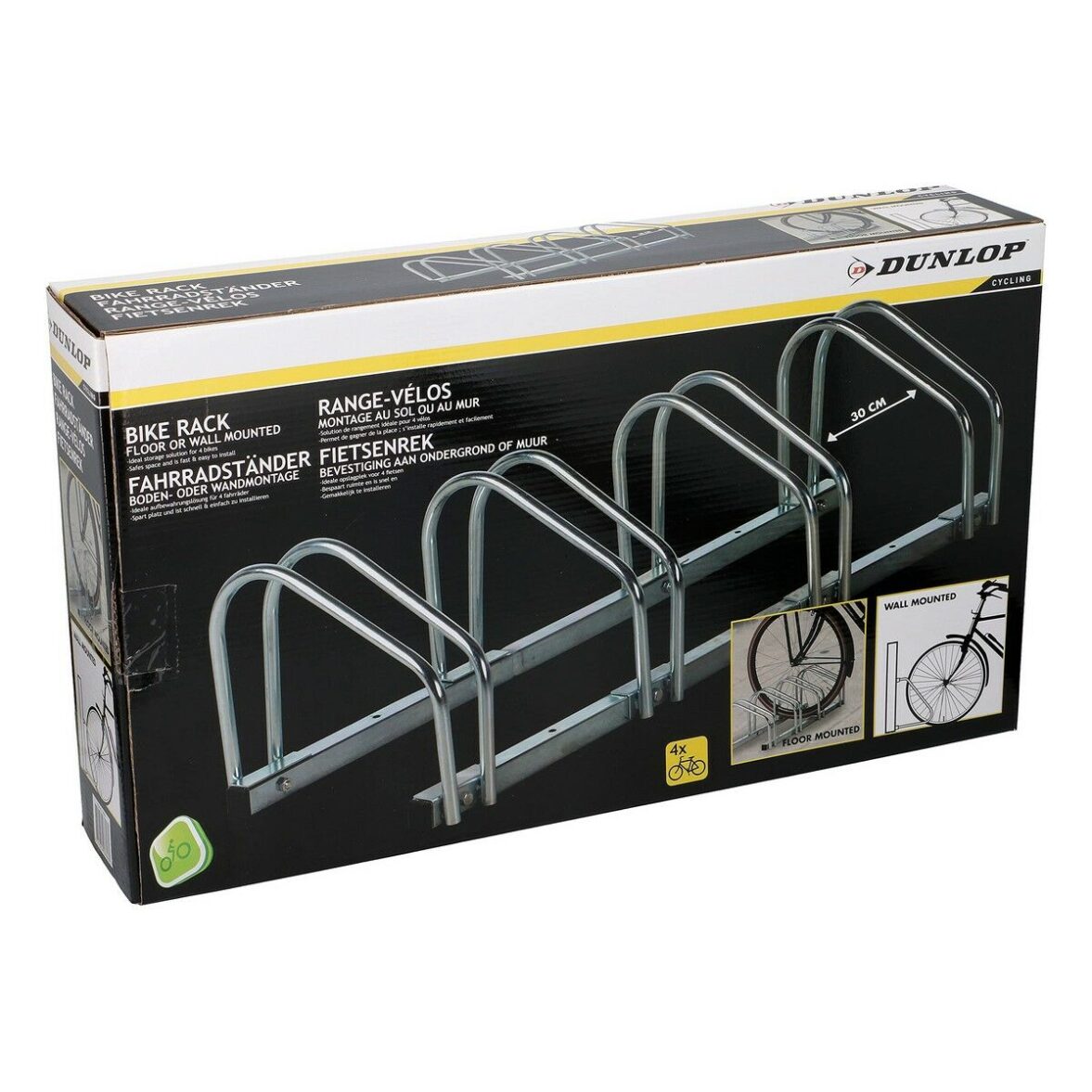 Soporte de bicicleta Dunlop Suelo 4 plazas 27 x 100 x 32,5 cm Acero - Imagen 3