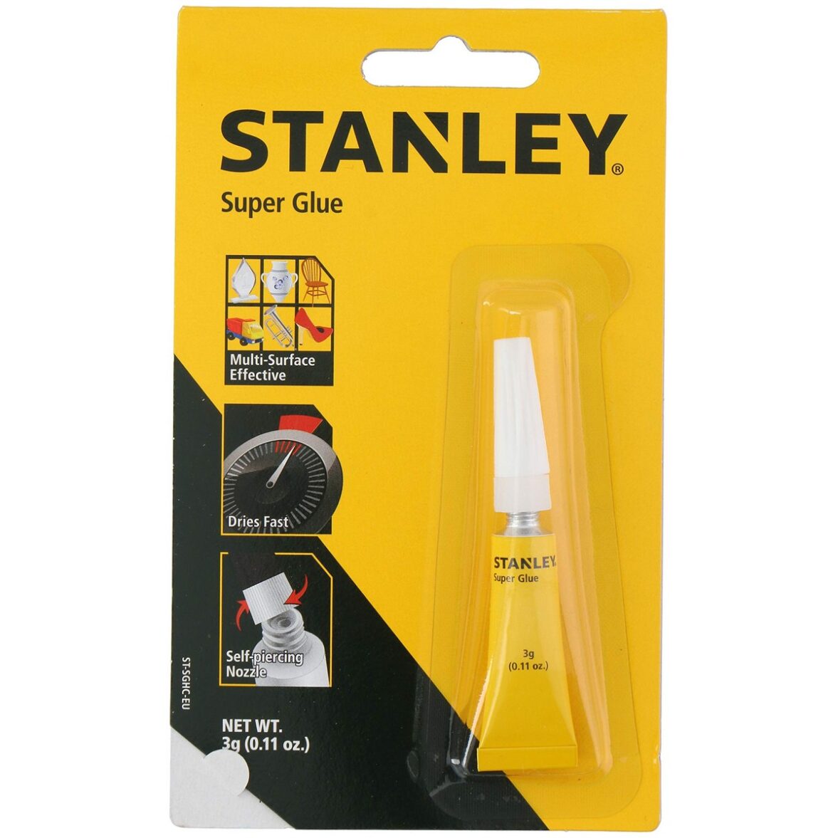 Adhesivo Instantáneo Stanley ECA Secado rápido Multiusos (3 g)