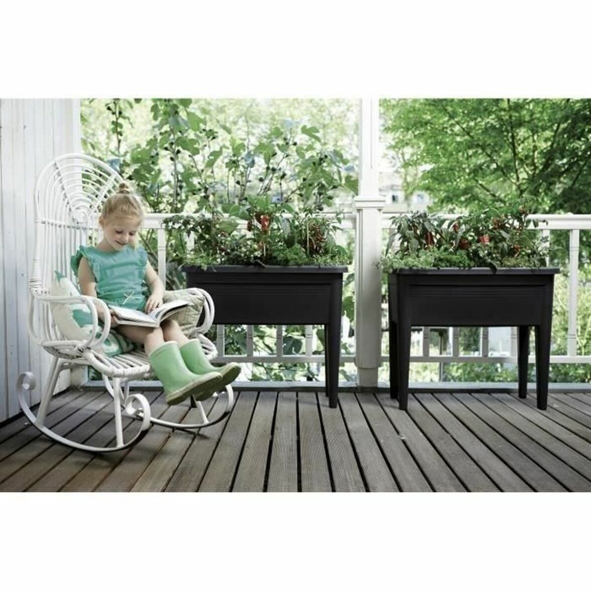 Soporte para plantar Elho Green Basics XXL Negro Plástico 75 cm - Imagen 4