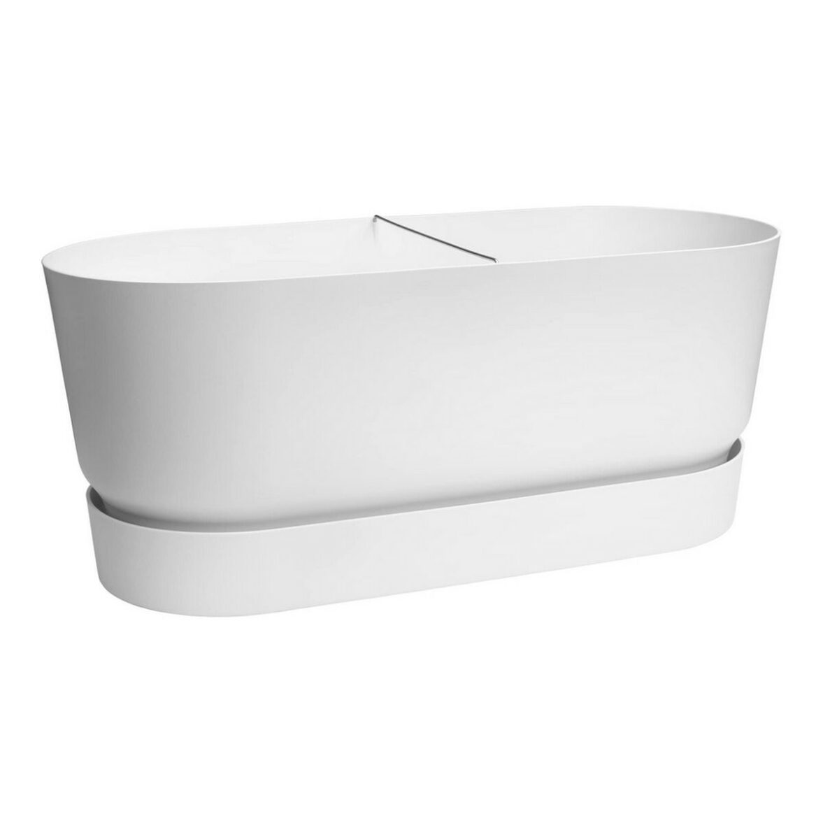 Maceta Elho Terrase 80 Wheels 35 x 78 x 34 cm Blanco - Imagen 4