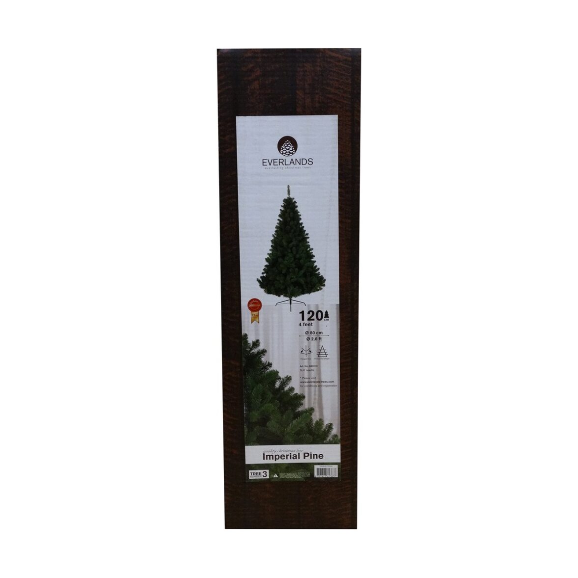 Árbol de Navidad EDM 71581 680310 Verde Pino 1,20 m Madera Metal - Imagen 3