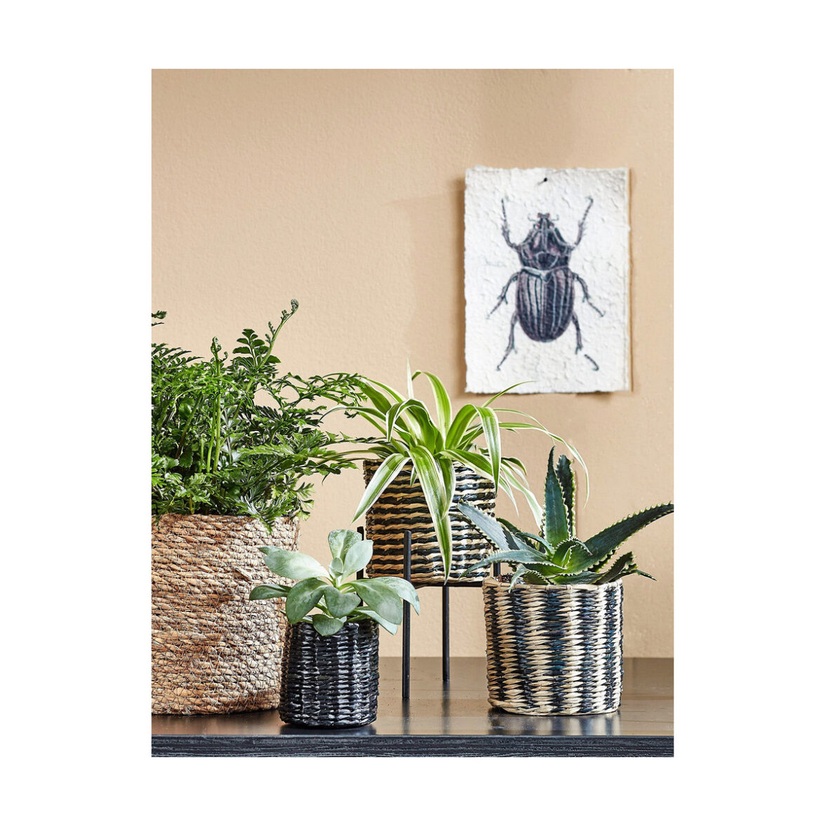 Juego de Cestos Mica Decorations 3 Piezas Marrón Mimbre - Imagen 9