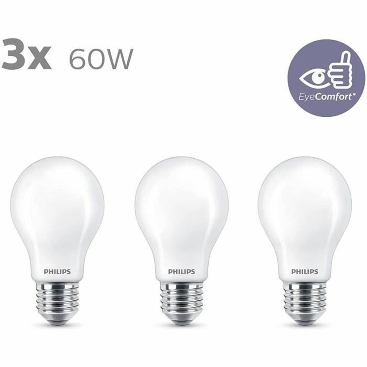 Lámpara LED Philips Bombilla E 7 W 60 W 806 lm (2700k) - Imagen 3