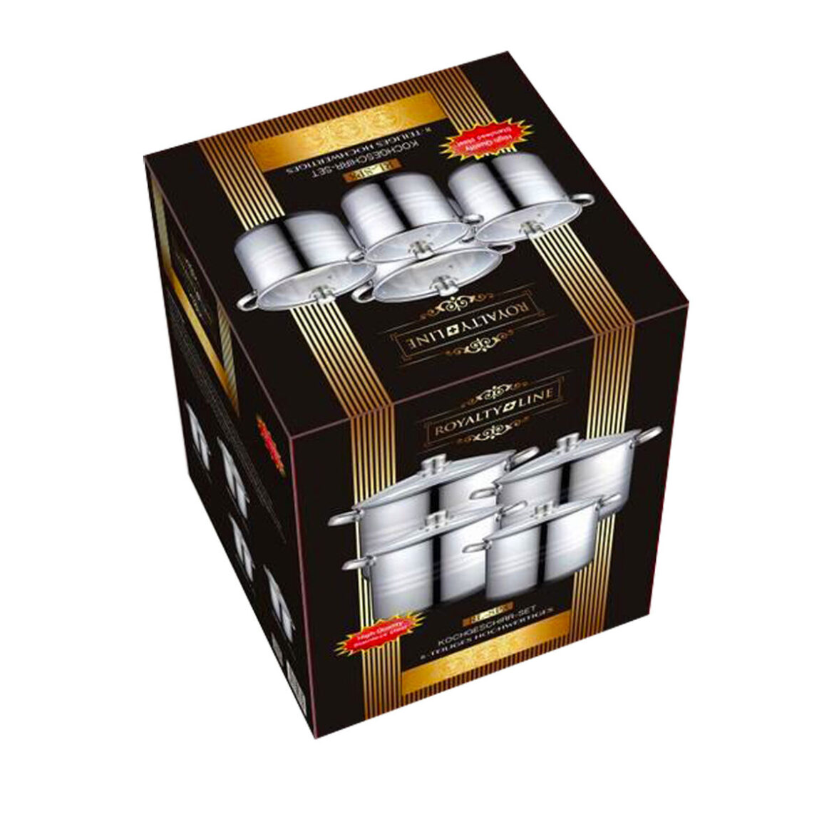Olla con Tapa de Cristal Royalty Line SP1  6 Piezas - Imagen 3