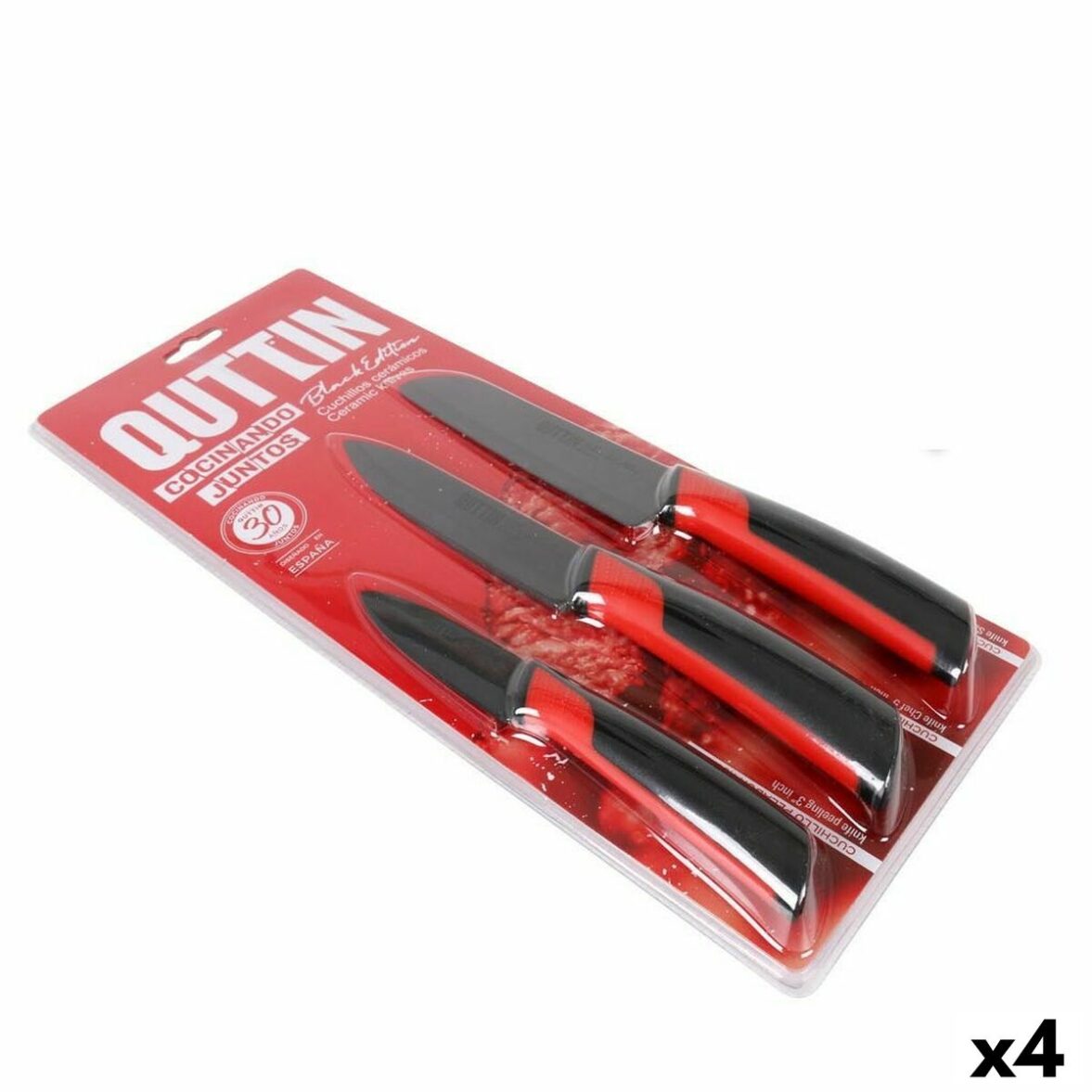 Set de Cuchillos Quttin Cerámica (4 Unidades)