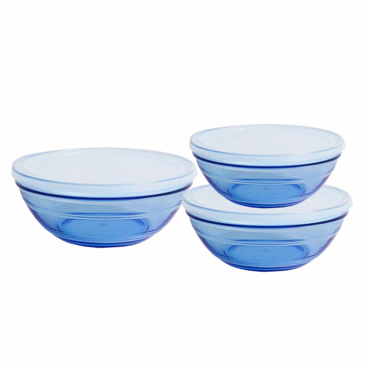 Set de Cuencos Duralex   Azul Con Tapa 3 Piezas (4 Unidades) - Imagen 3