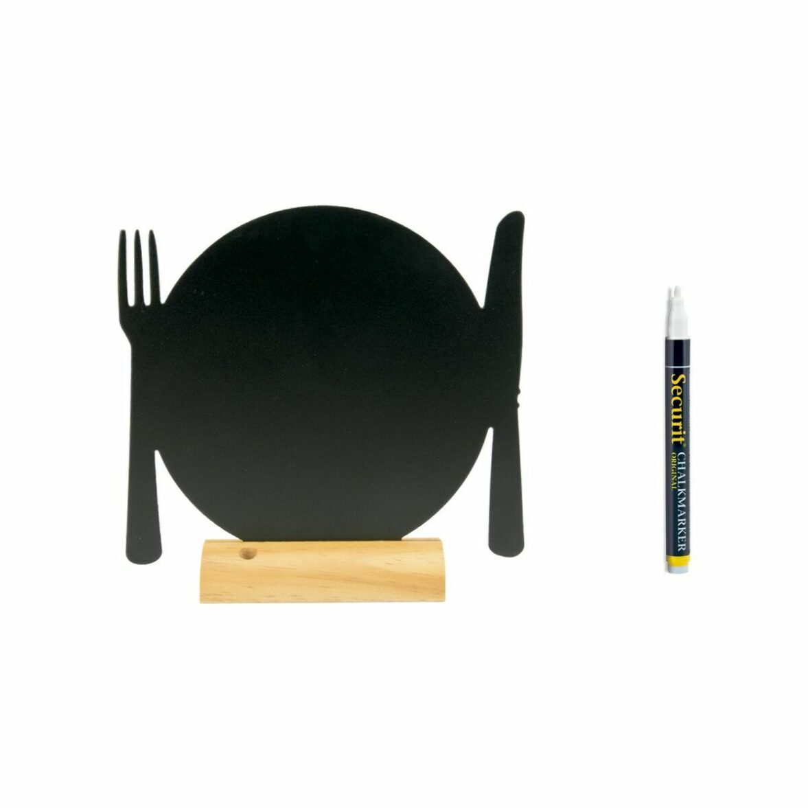 Pizarra Securit Con soporte Cubiertos 24 x 25,3 x 6 cm - Imagen 3
