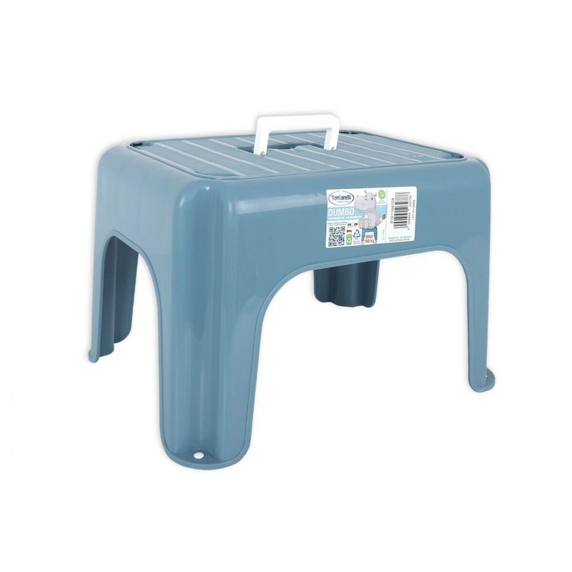 Taburete Tontarelli Dumbo Azul 38 x 30 x 24 cm Con asa (6 Unidades) - Imagen 3