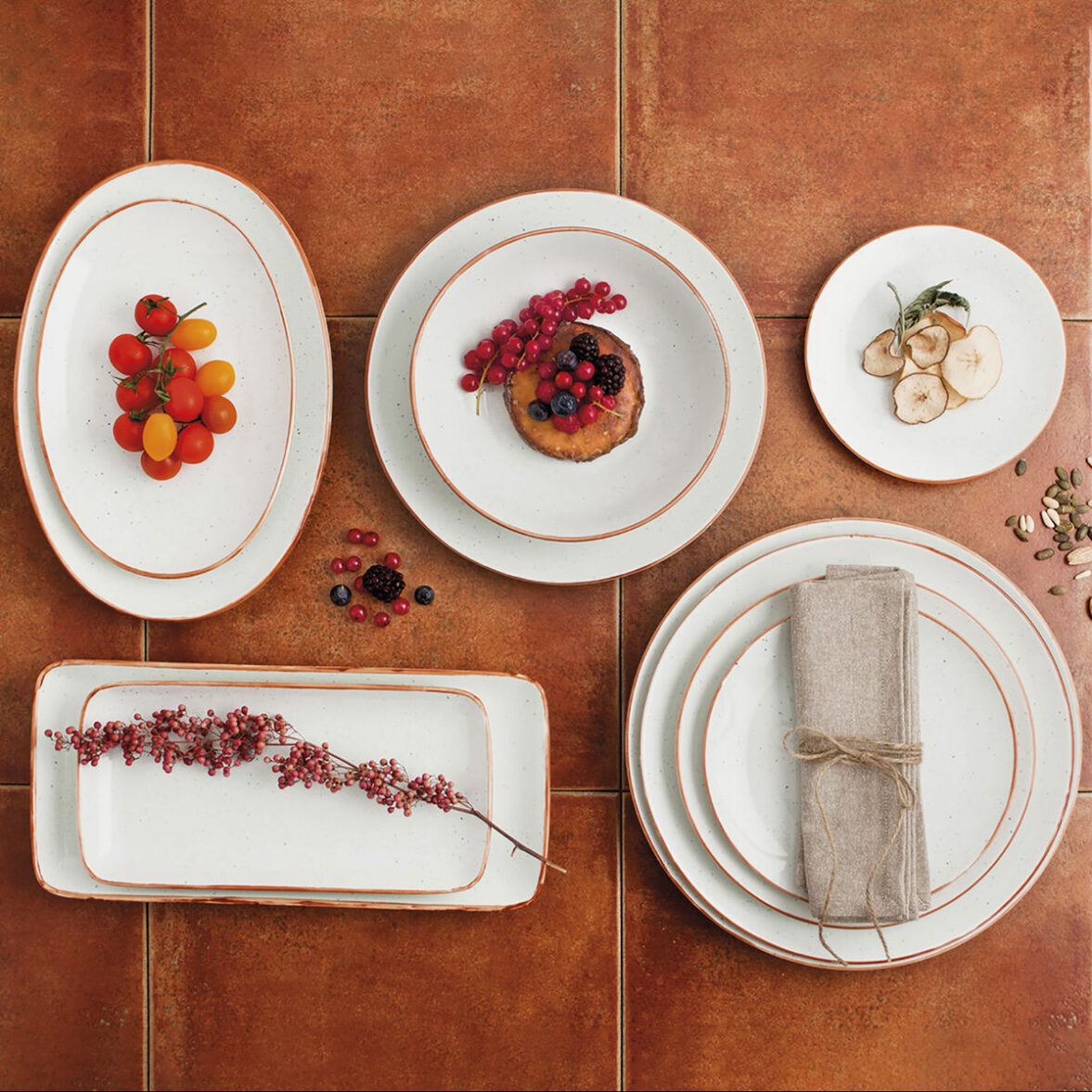 Fuente de Cocina Ariane Terra Rectangular Cerámica Beige (28 x 14 cm) (6 Unidades) - Imagen 5