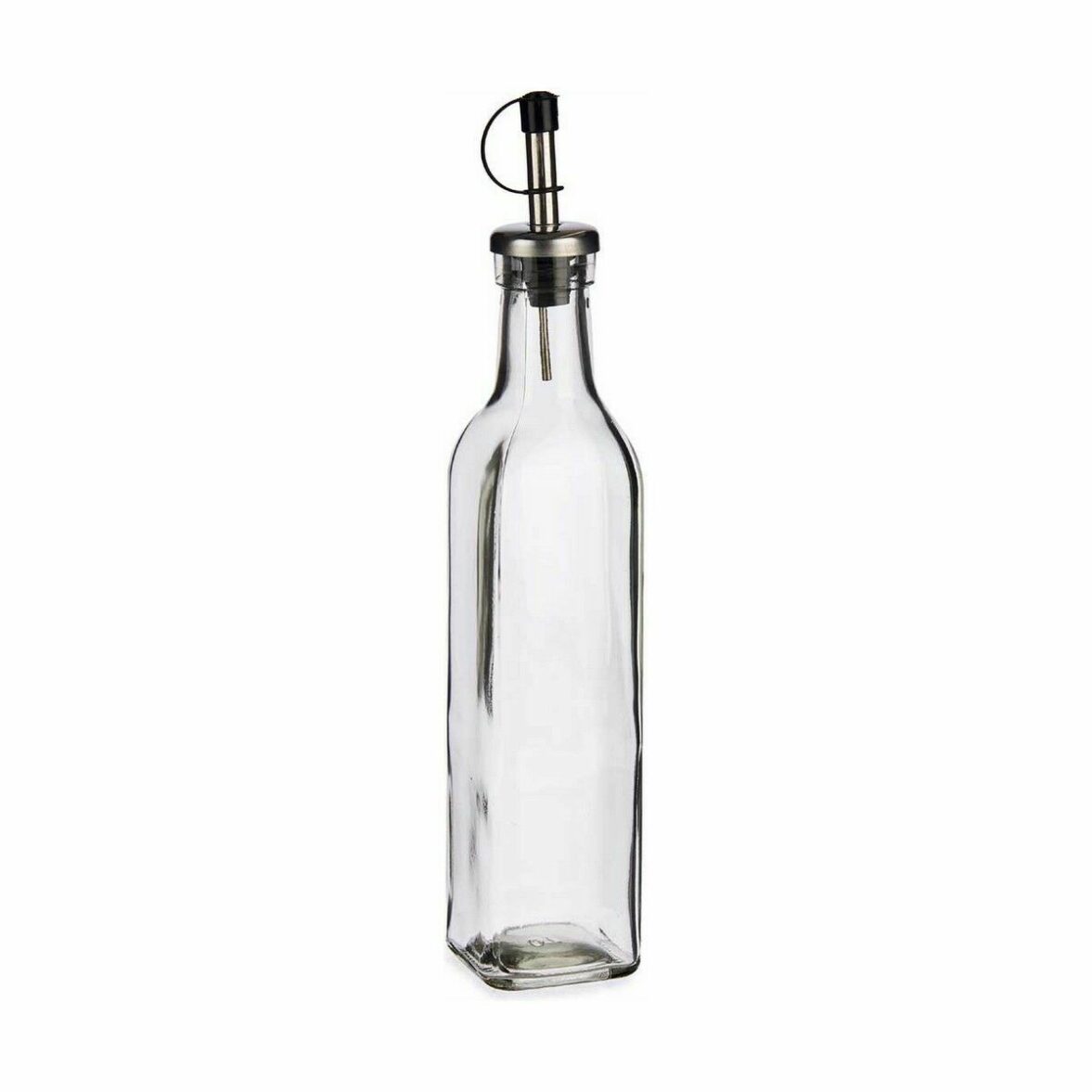 Set de Aceitera y Vinagrera Vivalto WJ7069-M Transparente Metal Vidrio Cristal Plástico 300 ml (24 Unidades) - Imagen 4