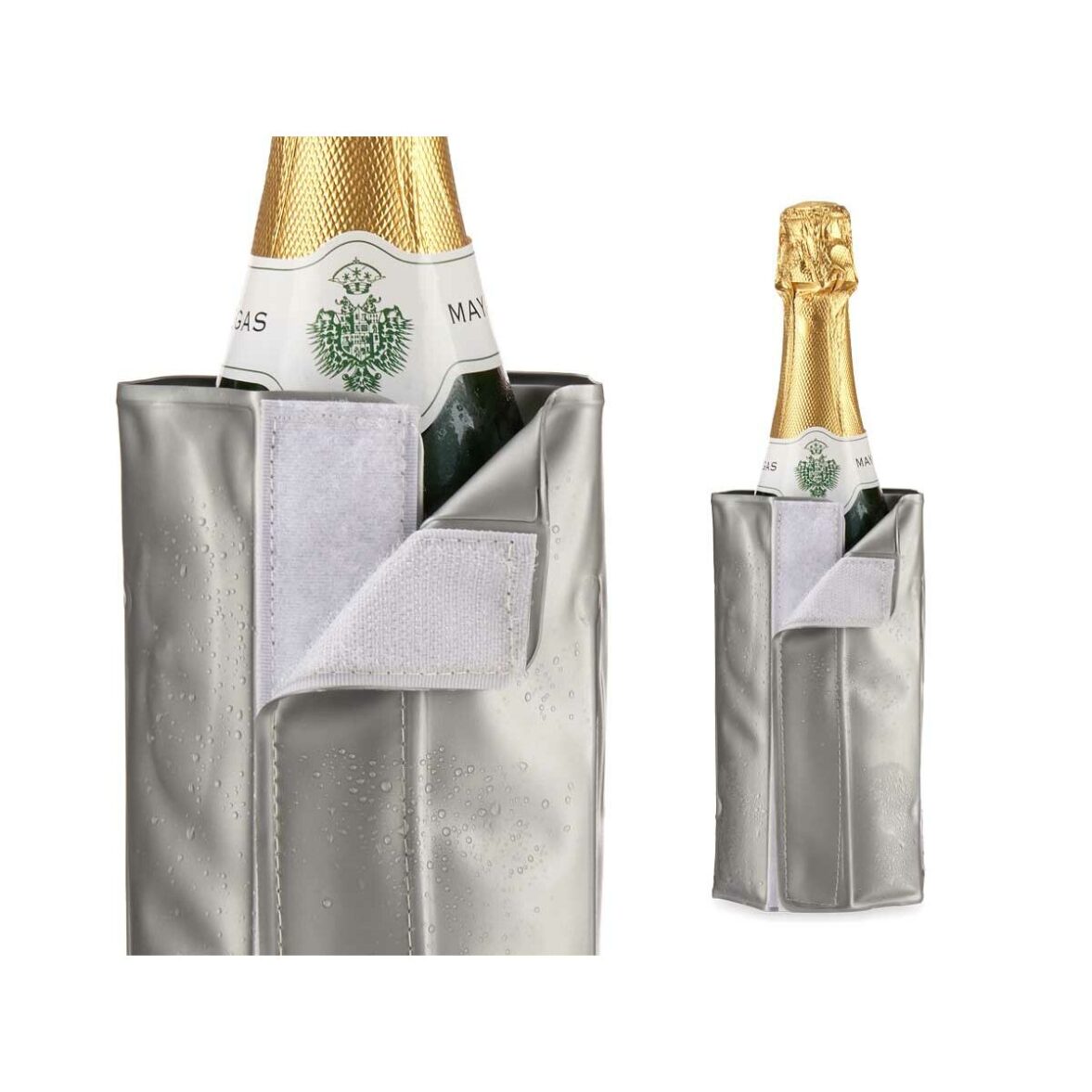 Enfriador de Botellas Kinvara 55027 Gris PVC 18,5 x 2,5 x 8,5 cm (12 Unidades) - Imagen 4