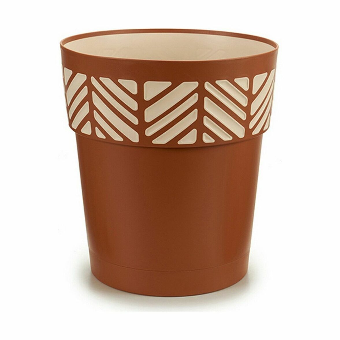Maceta Autorriego Stefanplast Orfeo Terracota Plástico 29 x 29 x 29 cm (6 Unidades) - Imagen 4