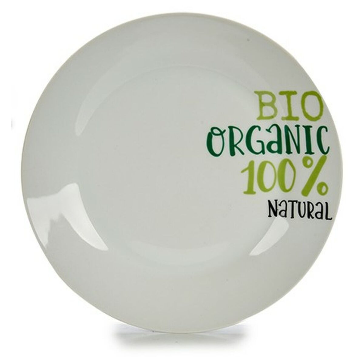 Plato Llano Organic Porcelana 24,4 x 2,6 x 24,4 cm (10 Unidades) - Imagen 3