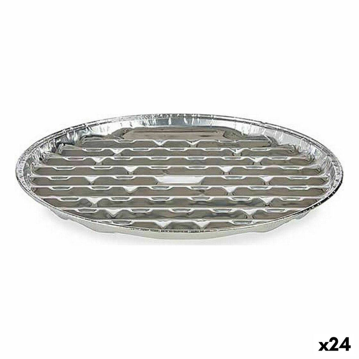 Set de Fuentes de Cocina Kinvara 64300 Aluminio 32 x 3 x 32 cm Desechable Pizza (24 Unidades)