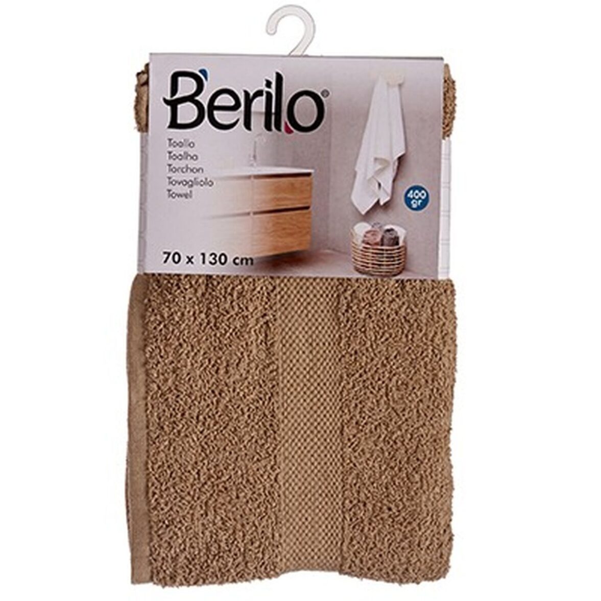 Toalla de baño Camel 70 x 130 cm (3 Unidades) - Imagen 3
