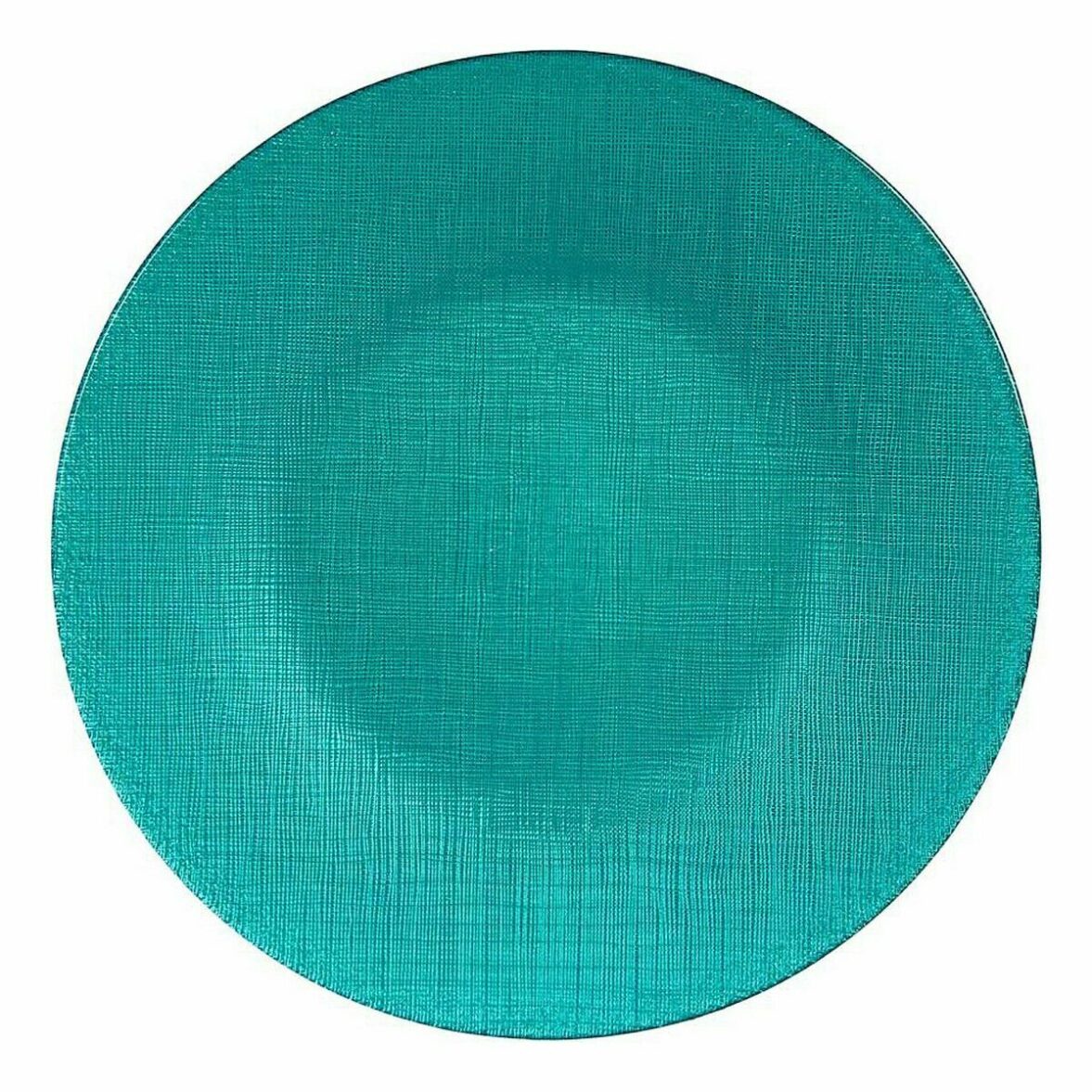 Plato Llano Vivalto 323928P Turquesa Vidrio 27,5 x 2 x 27,5 cm (6 Unidades) - Imagen 3