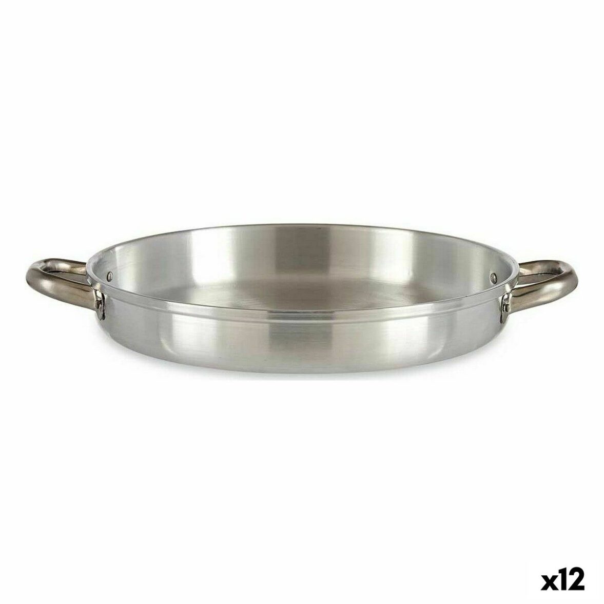 Sartén Kinvara 100117 Plateado Aluminio Ø 30 cm (12 Unidades)