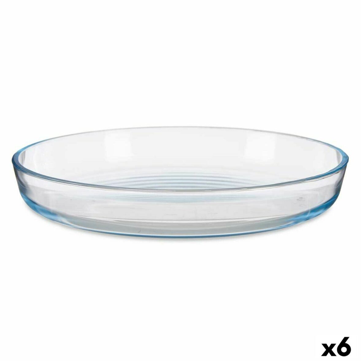 Bandeja para Horno Vivalto 45214 Transparente Vidrio de Borosilicato 31,5 x 5 x 31,5 cm (6 Unidades)