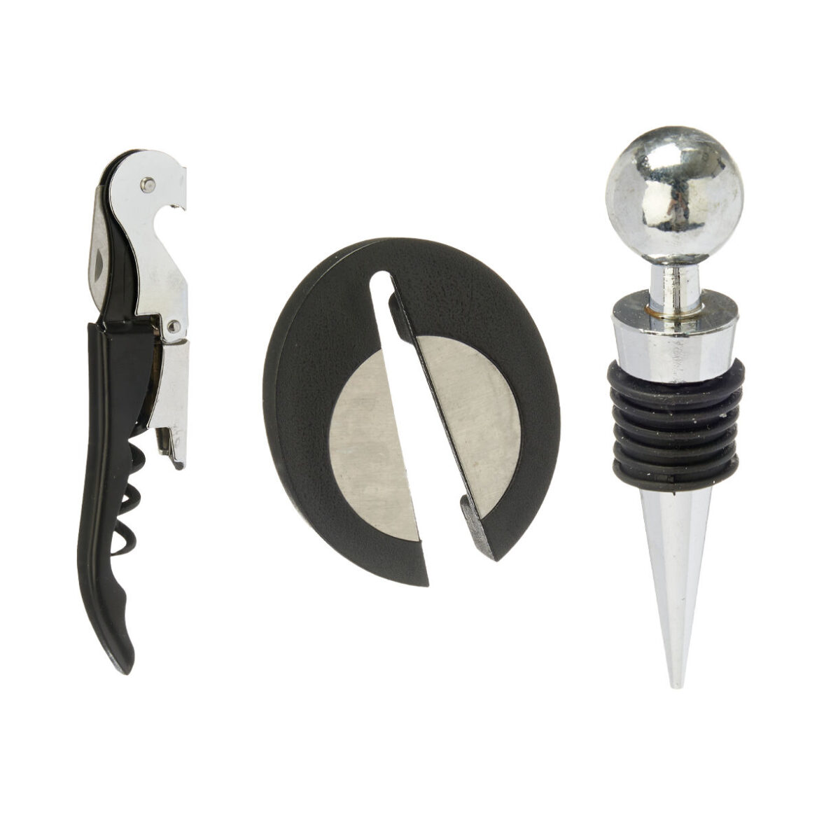 Set de Accesorios para Vino Kinvara KT180219 Acero Inoxidable Polipropileno 3 Piezas (24 Unidades) - Imagen 5