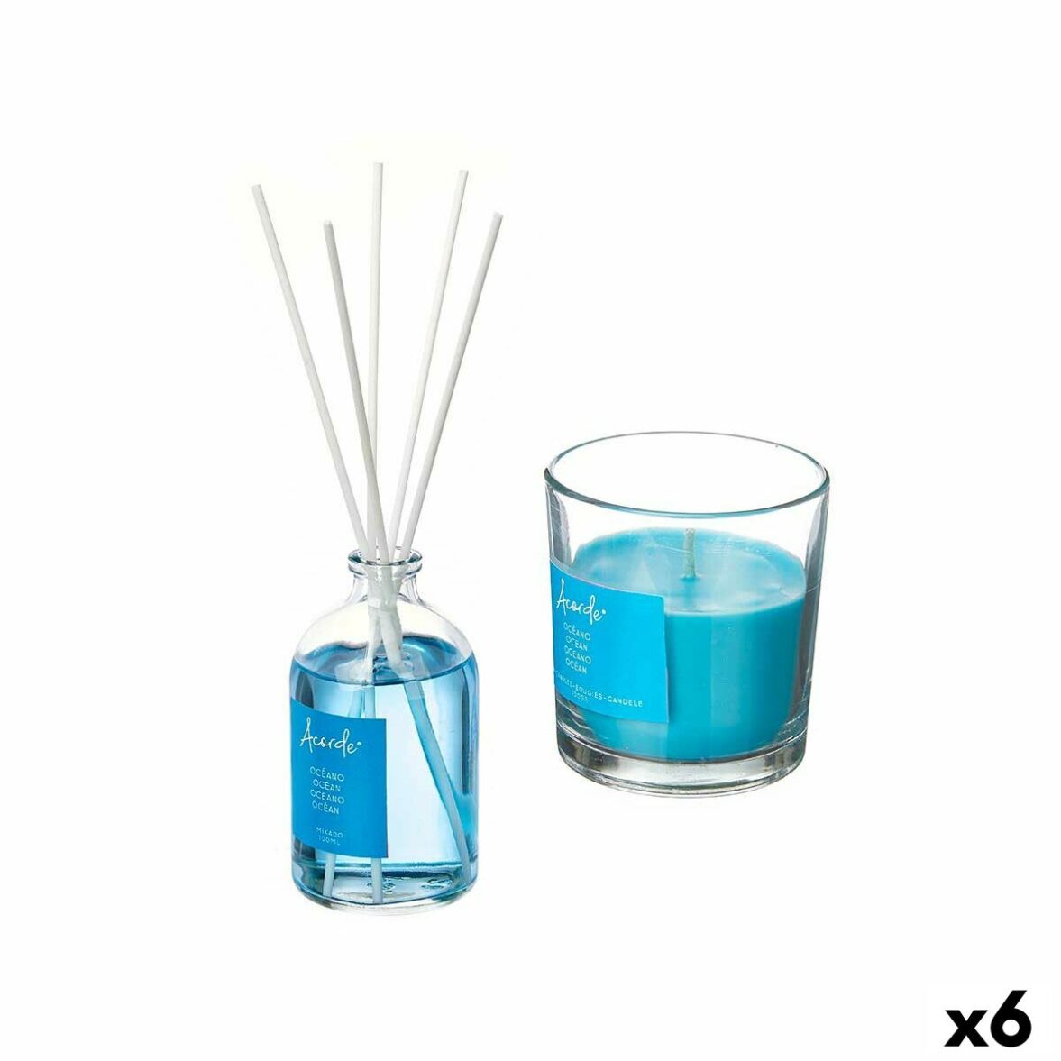 Set de Ambientadores Acorde C-924A Océano (6 Unidades)
