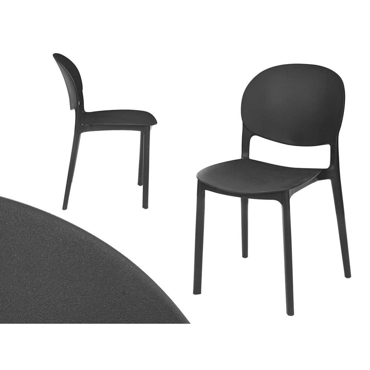 Silla apilable GiftDecor PP-2052-B 4 Unidades - Imagen 3