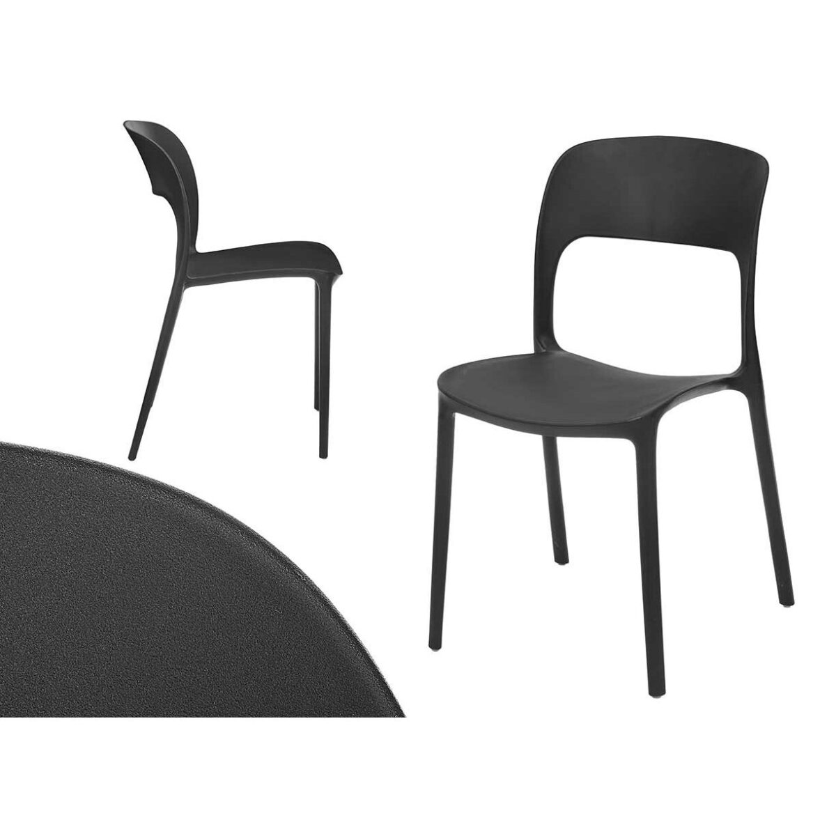 Silla apilable GiftDecor PP-634-B 4 Unidades - Imagen 3