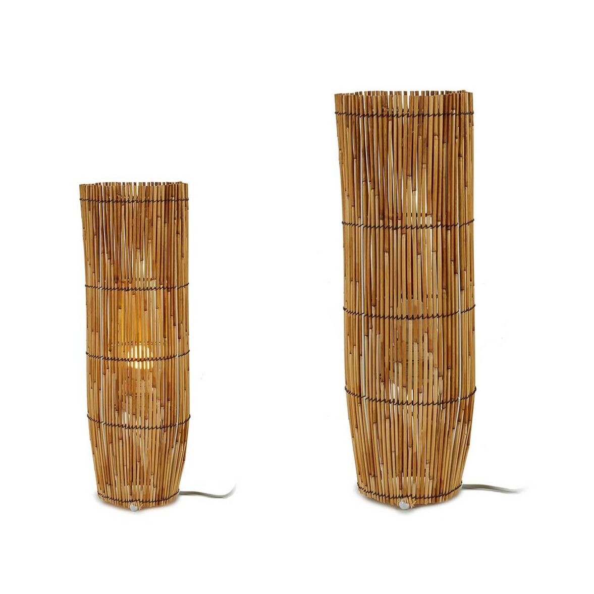 Lámpara de Pie GiftDecor HY8162D Natural 18,5 x 53 x 18,5 cm (4 Unidades) - Imagen 5