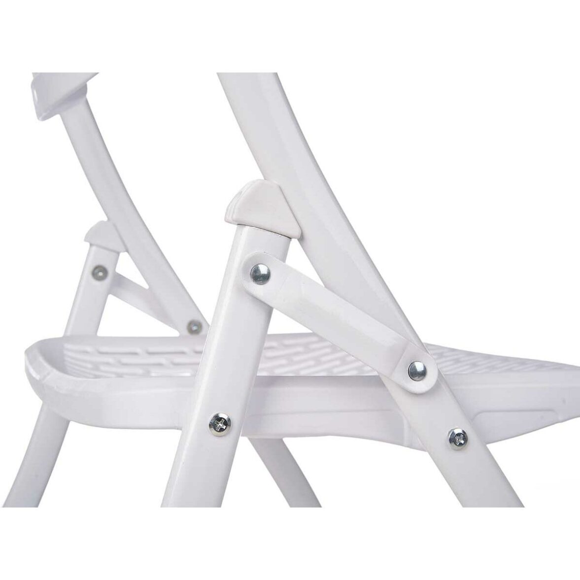 Silla Plegable GiftDecor 12721 Blanco 59 x 50 x 82 cm 108 x 11,5 x 50 cm (4 Unidades) - Imagen 4
