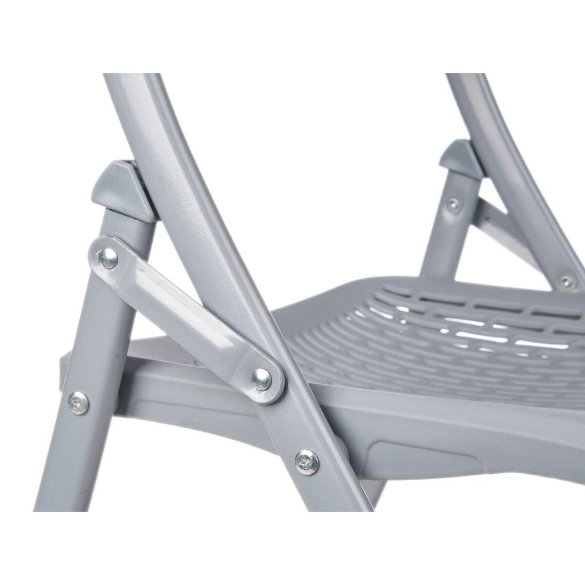 Silla Plegable GiftDecor ZJ-Y59GR Gris 59 x 50 x 82 cm 108 x 13,5 x 50 cm (4 Unidades) - Imagen 4