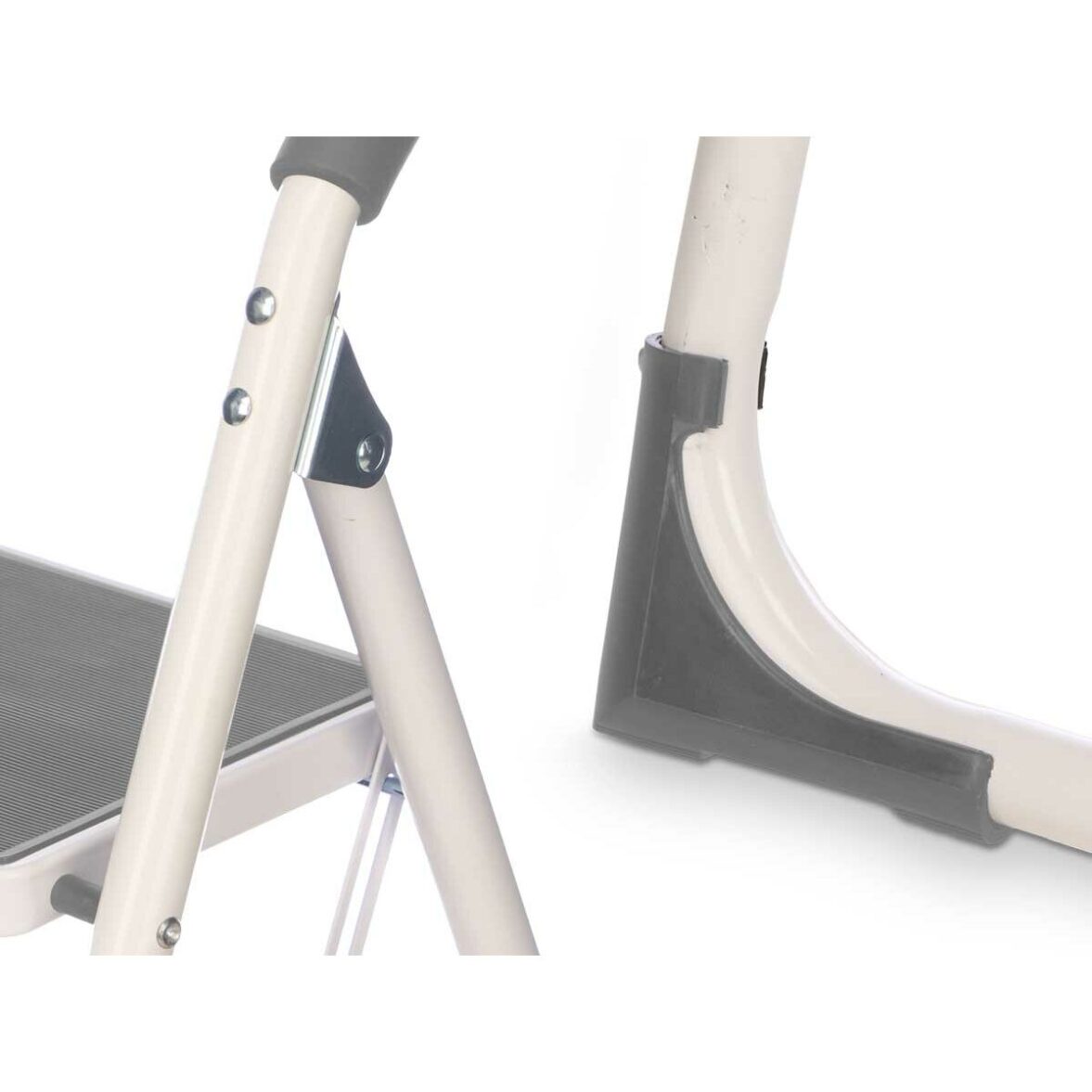 Escalera plegable de 3 peldaños Kipit 10109 Gris Acero 38 x 117 x 5 cm (4 Unidades) - Imagen 3