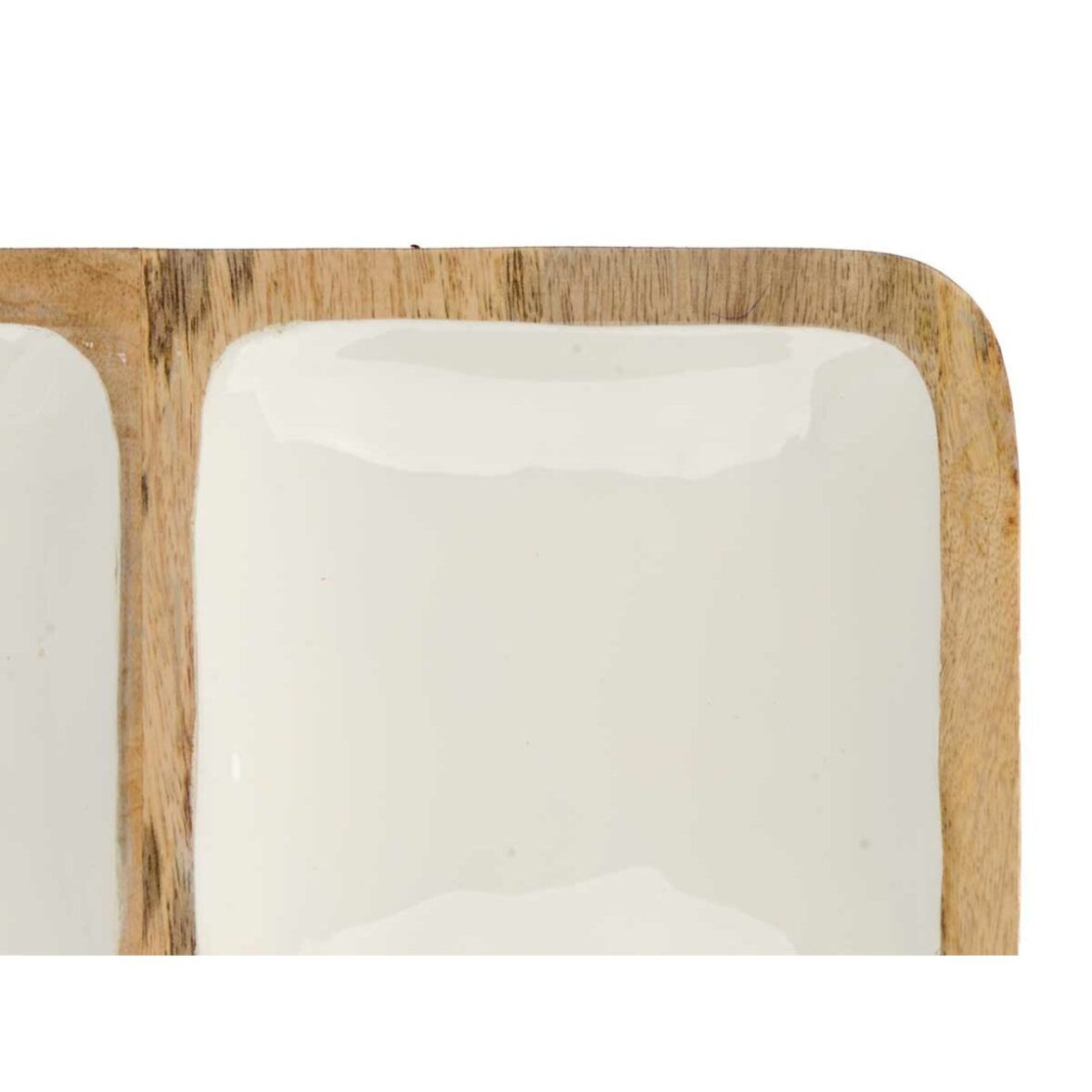 Bandeja con Compartimentos GiftDecor MALI-991 W Blanco 29,5 x 3 x 29,5 cm (6 Unidades) - Imagen 6