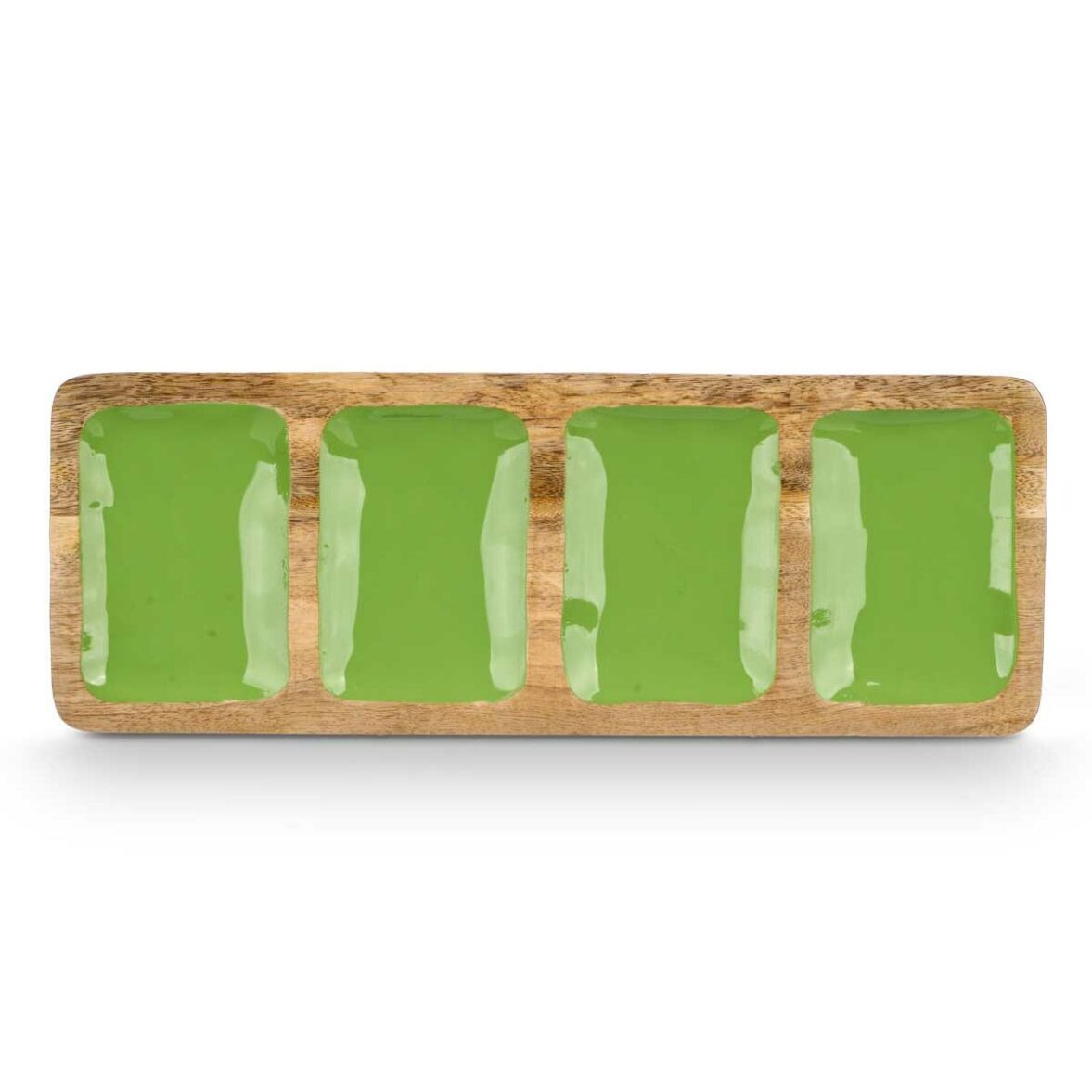 Bandeja con Compartimentos GiftDecor MALI-941 G Verde 46 x 3 x 17 cm (6 Unidades) - Imagen 4