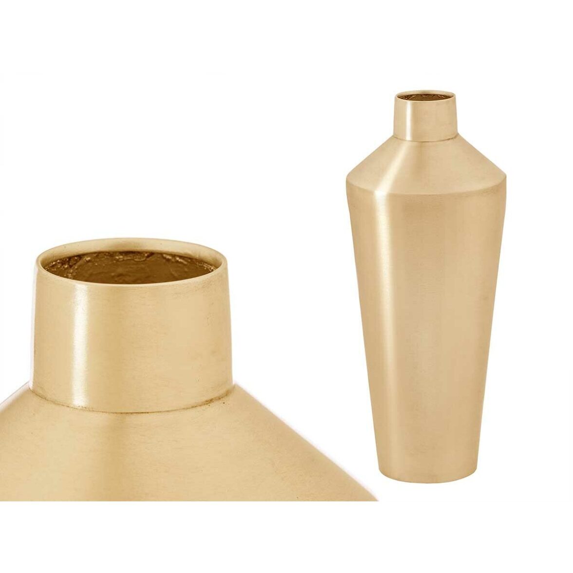 Jarrón GiftDecor 10219-SG Dorado Hierro 16 x 40 x 16 cm (4 Unidades) - Imagen 3