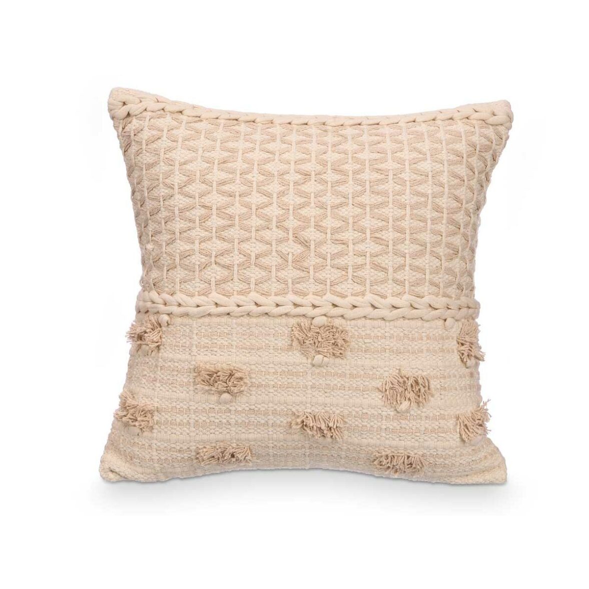 Cojín GiftDecor 4734 Beige Natural 45 x 15 x 45 cm (6 Unidades) - Imagen 4