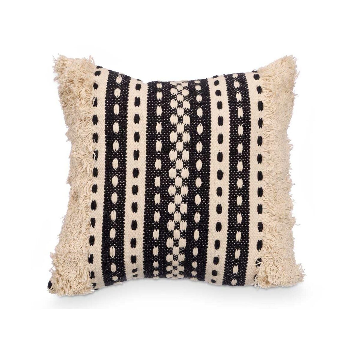 Cojín GiftDecor 4737 Negro Beige 45 x 15 x 45 cm (6 Unidades) - Imagen 5