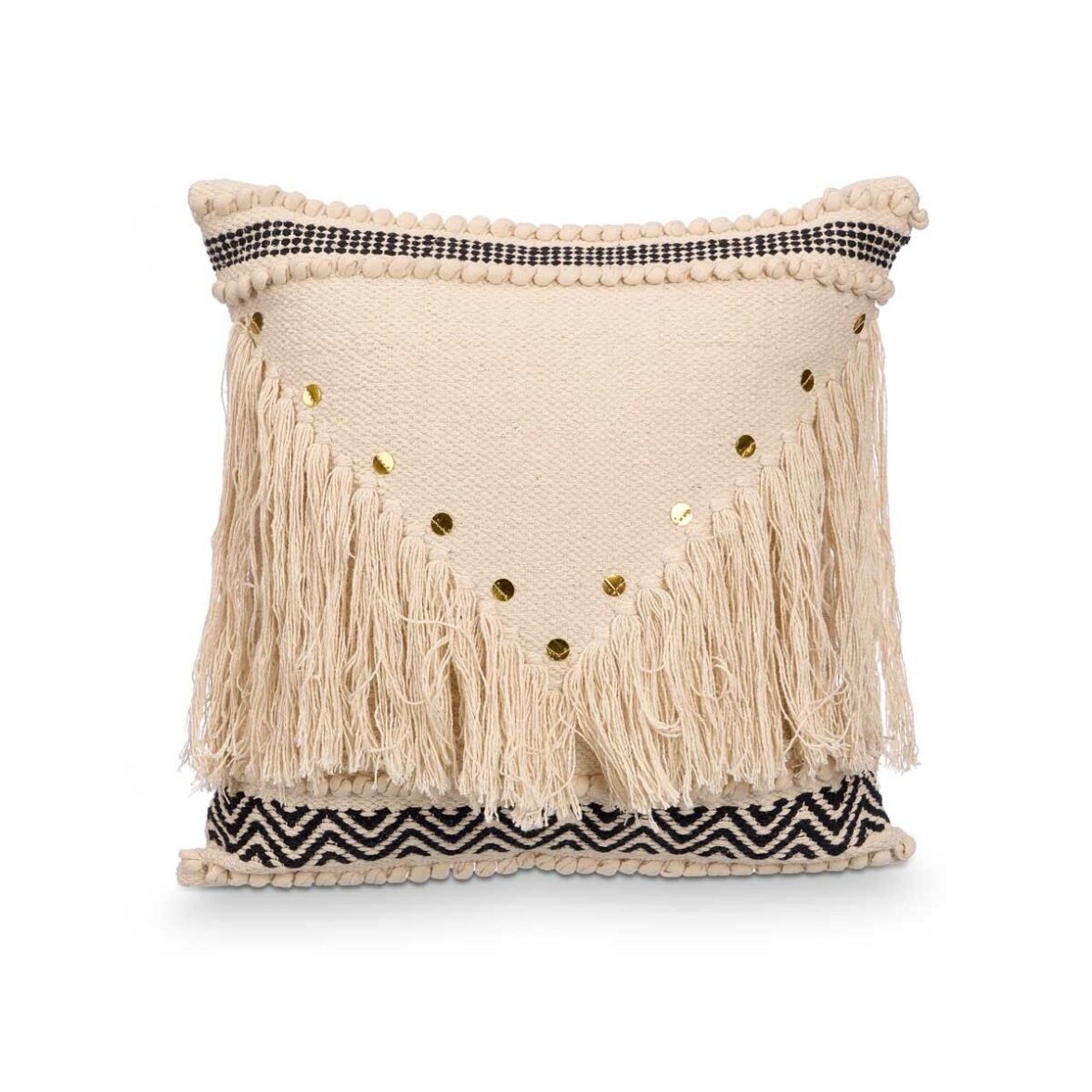 Cojín GiftDecor 4740 Negro Natural 45 x 15 x 45 cm (6 Unidades) - Imagen 5