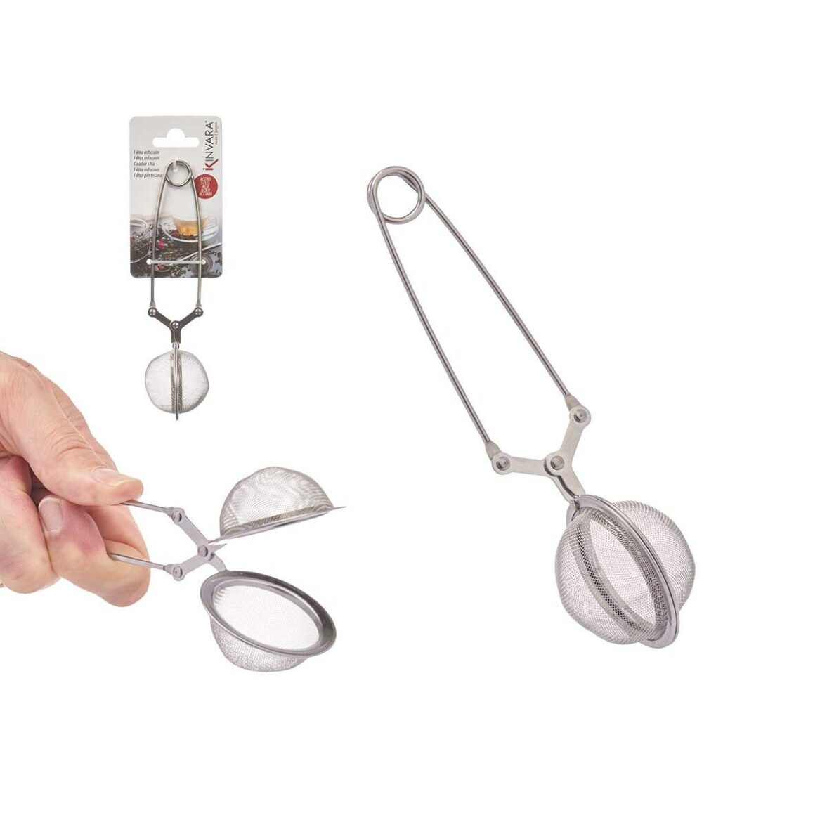Infusor Kinvara KT290184-5CM 304 Metal Acero 5 x 16 x 5,3 cm (12 Unidades) - Imagen 6