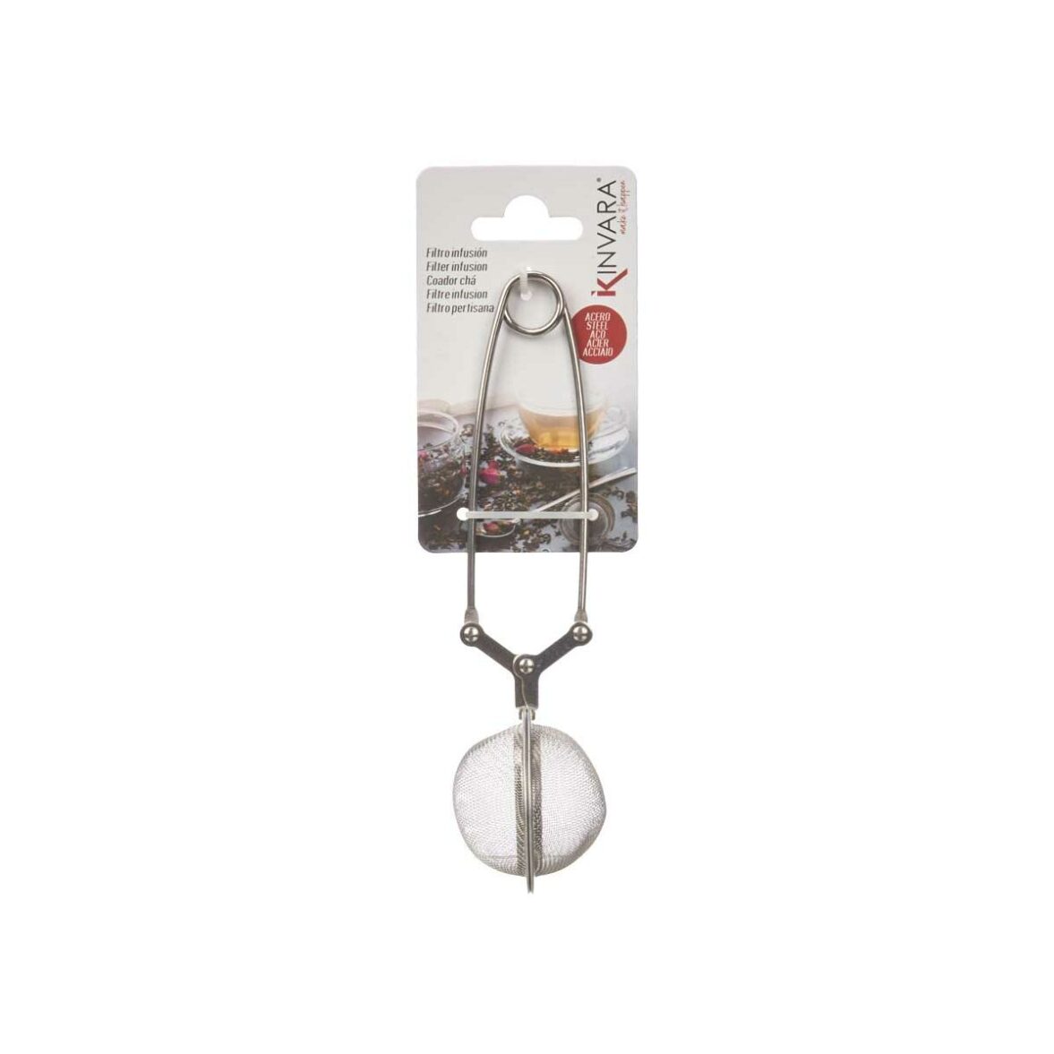Infusor Kinvara KT290184-5CM 304 Metal Acero 5 x 16 x 5,3 cm (12 Unidades) - Imagen 5