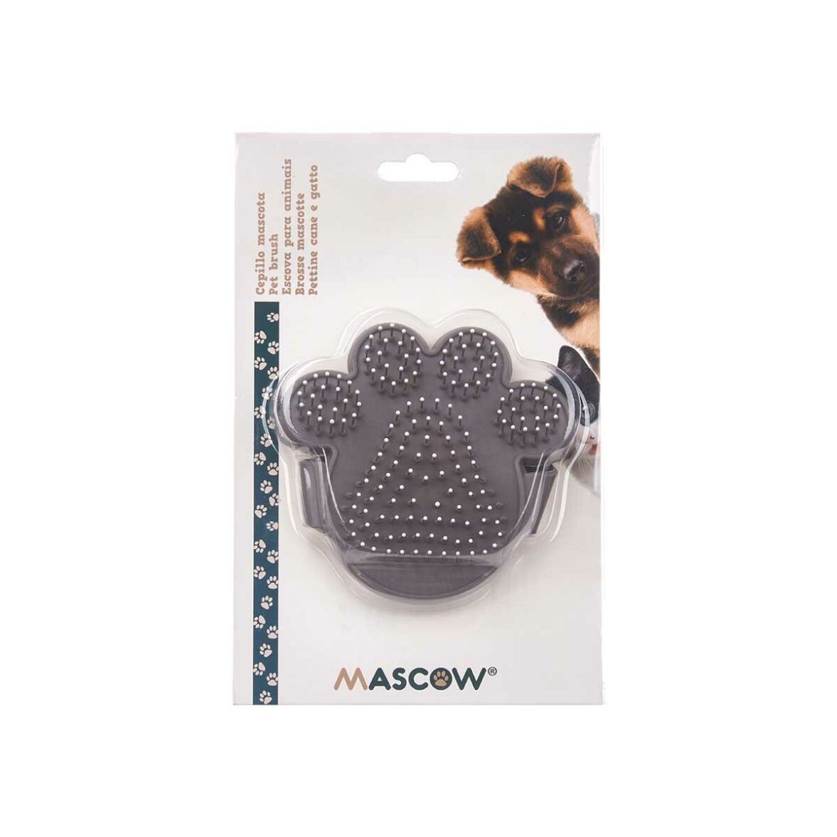 Cepillo para Perros Mascow 336 Gris 10,5 x 10 x 3 cm (12 Unidades) - Imagen 6