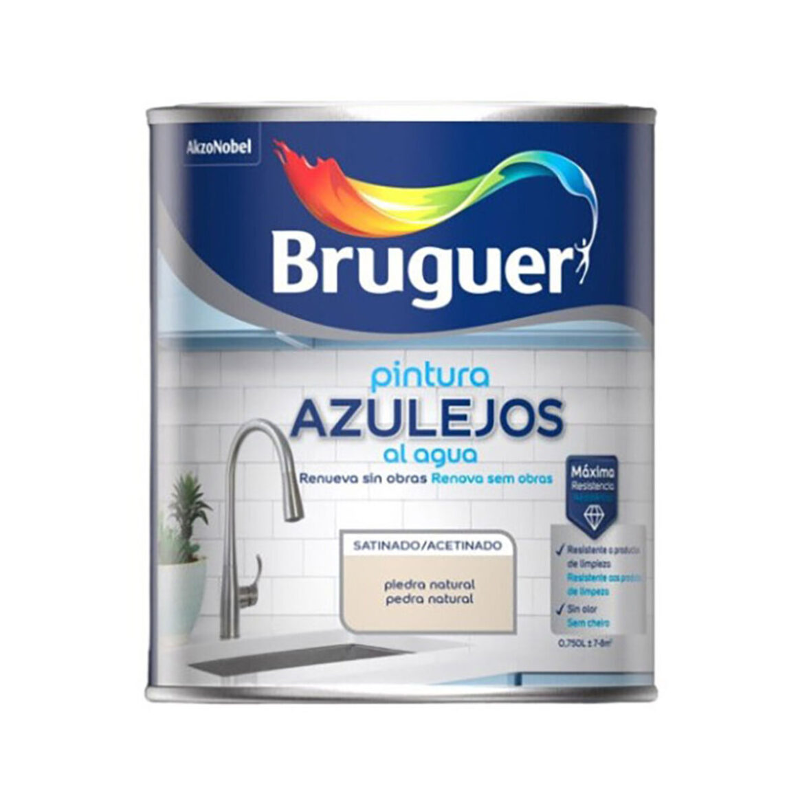 Pintura Bruguer Piedra Natural 750 ml Baldosa y azulejo