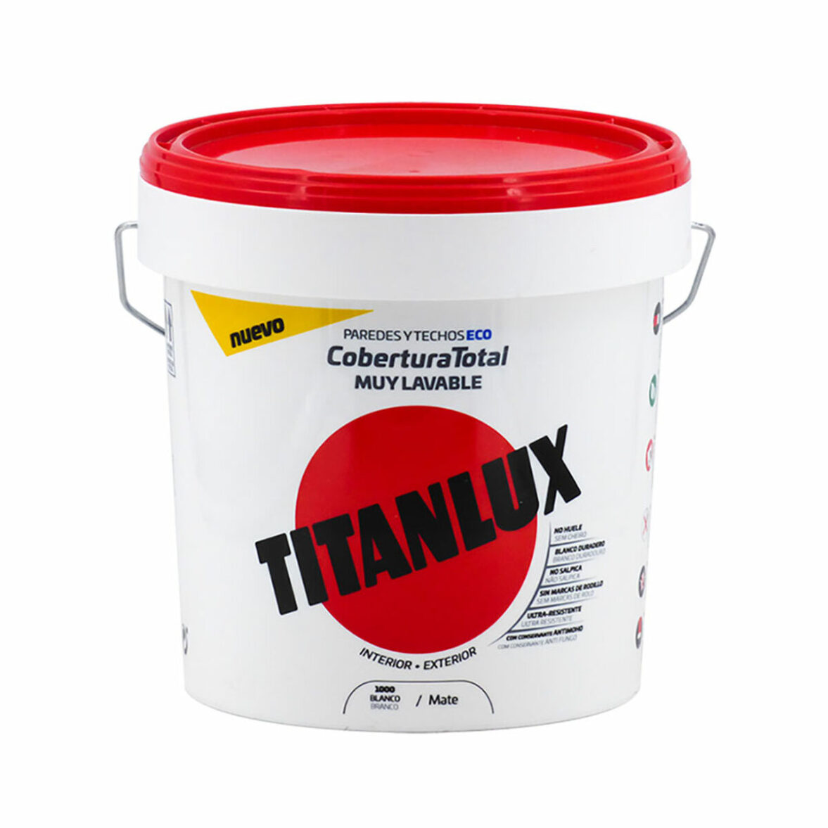 Pintura plástica Titanlux Blanco 750 ml Interior/Exterior