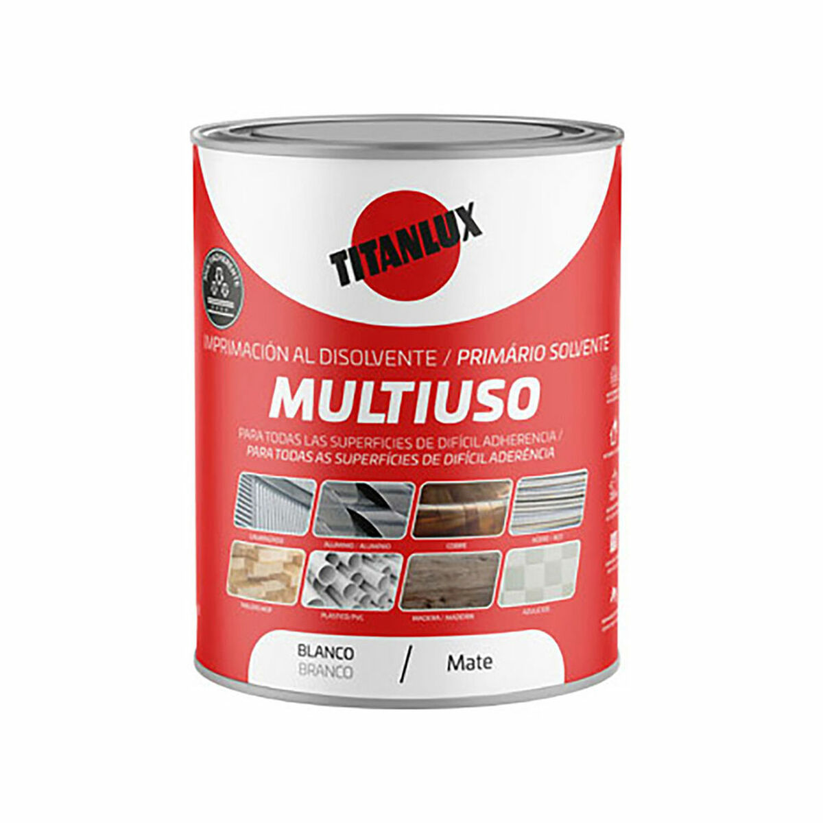 Pintura de Imprimación Titanlux Blanco Mate 250 ml